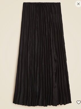 NWT JCrew pleated drawstring linen blend skirt